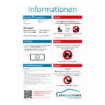 Infotafel für SB-Waschanlagen