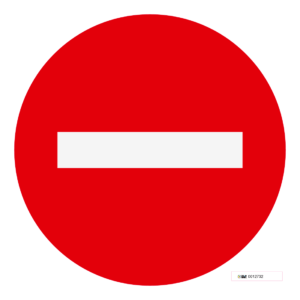 Schild Durchfahrt verboten