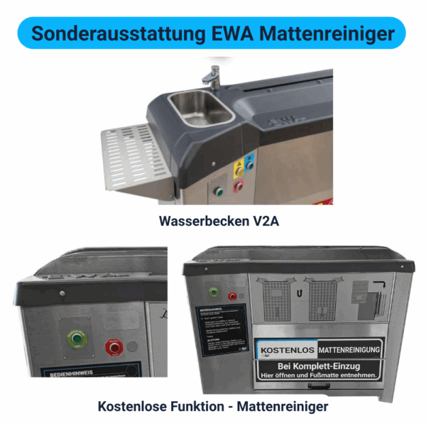 Sonderausstattung EWA Mattenreiniger