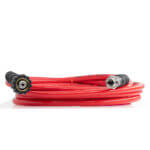 roter HD-Schlauch für SB-Waschanlagen mit M22 Deckenkreisel- und 3/8" Lanzenanschluss in Edelstahl